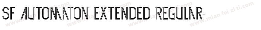 SF Automaton Extended Regular字体转换